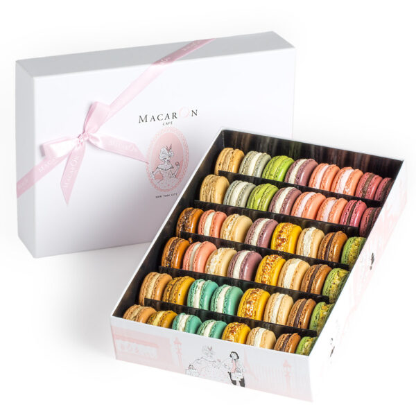 12 Chocolates and Macarons Wood Gift Box